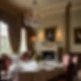 Elegant dining setting evoking early 20th-century British aristocracy